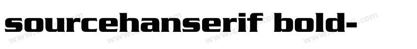 sourcehanserif bold字体转换